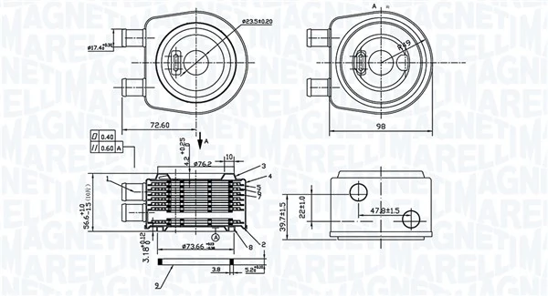 Oil Cooler, engine oil